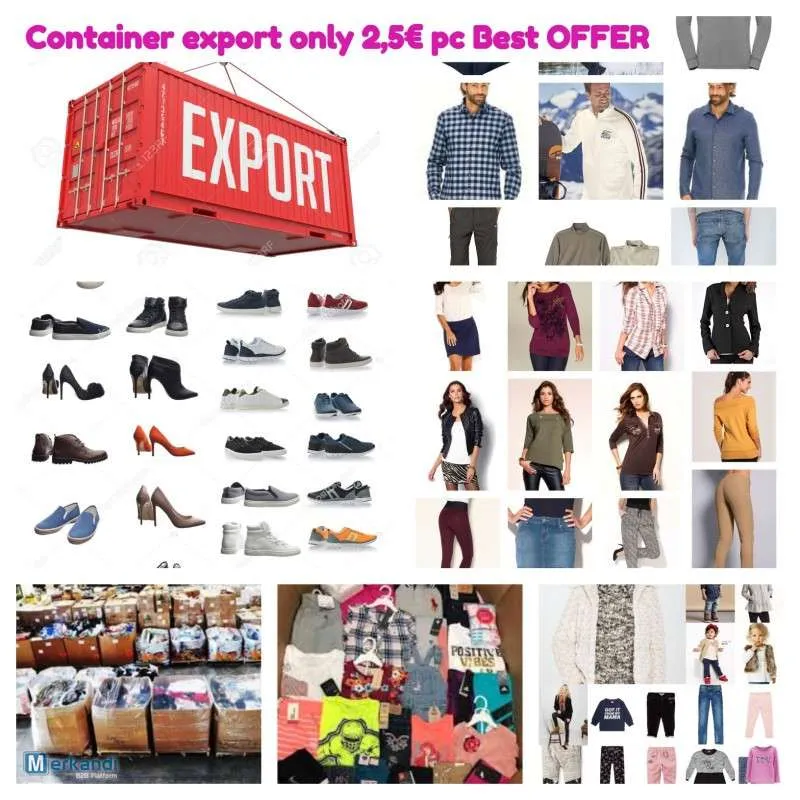 Ropa y Calzado al Por Mayor para Exportación Online: Variedad para Hombres, Mujeres y Niños