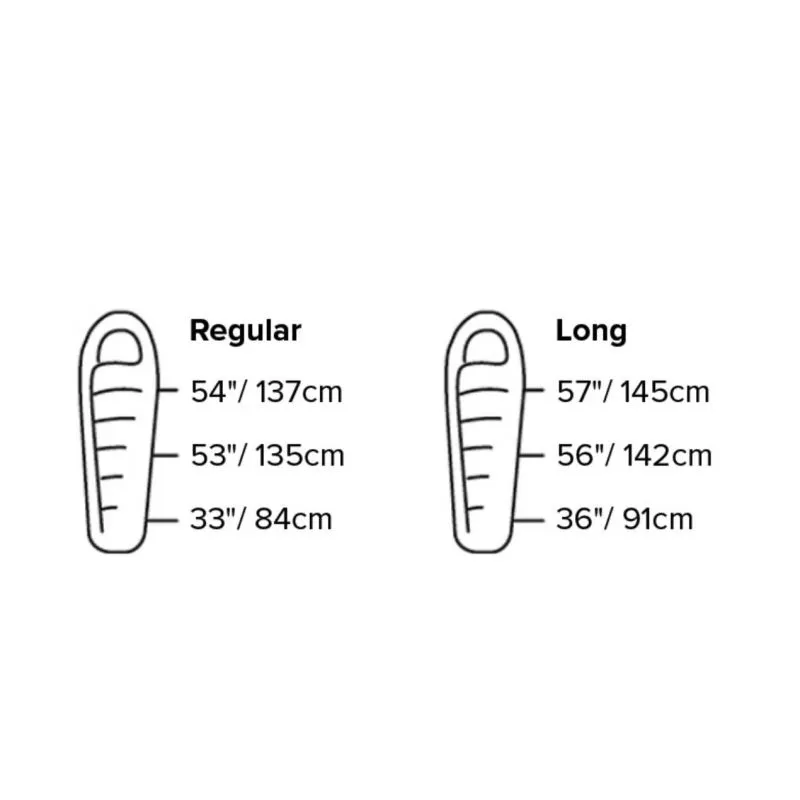 Saco de dormir Big agnes Ws Greystone 20 (600 DownTek) Ws REGULAR DERECHO
