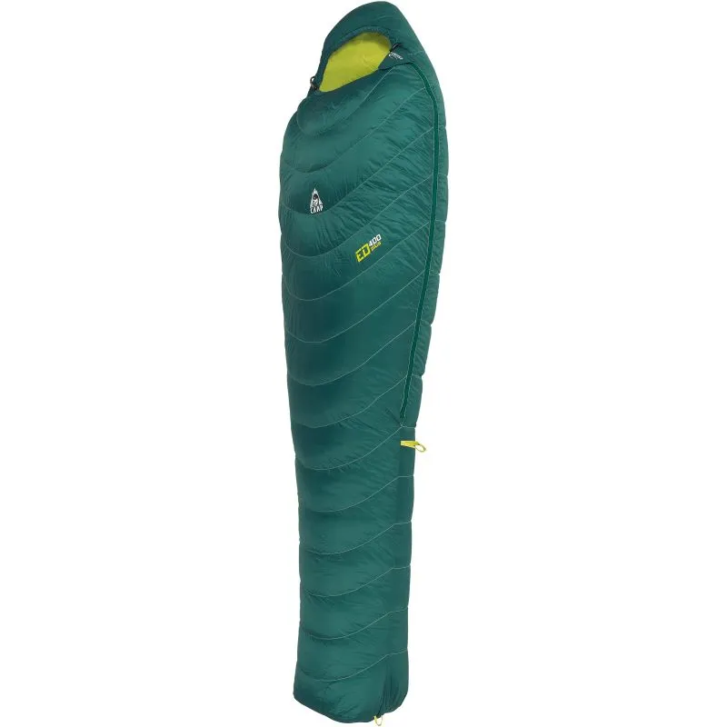 Saco de dormir Camp ED 400 PLUS 5° (Verde azul/lima)
