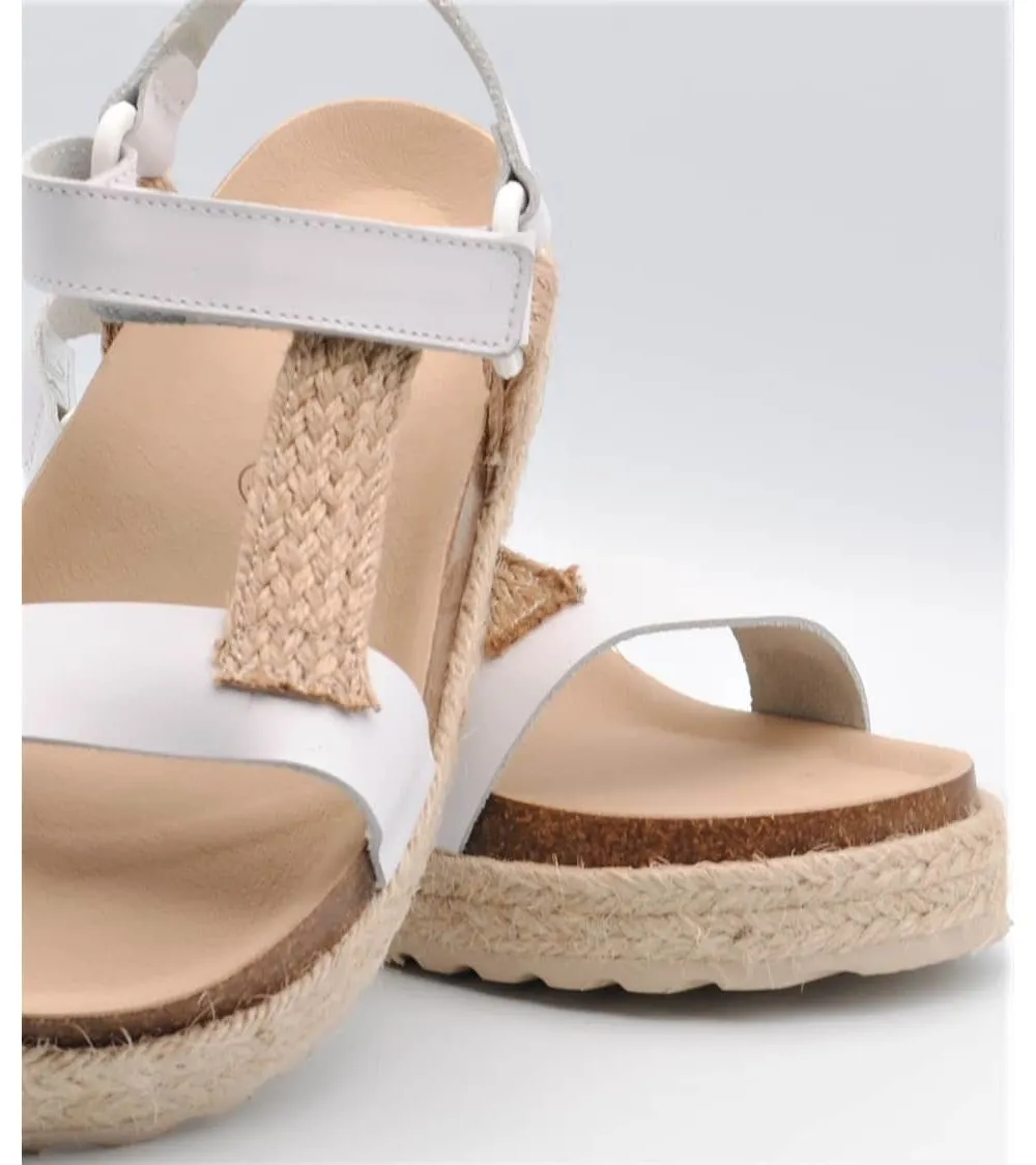 SANDALIA COQUETTE NIÑA BIO BLANCO YUTE