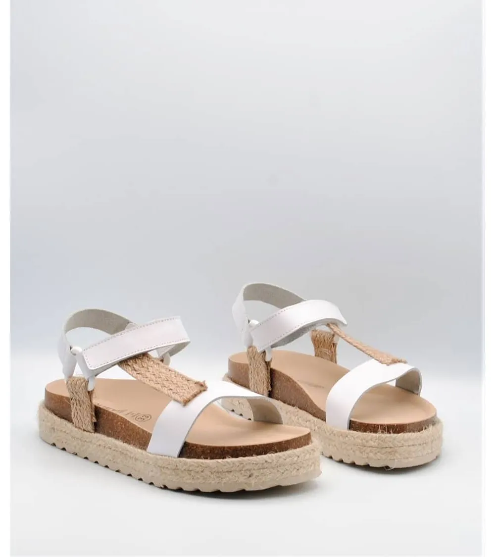 SANDALIA COQUETTE NIÑA BIO BLANCO YUTE