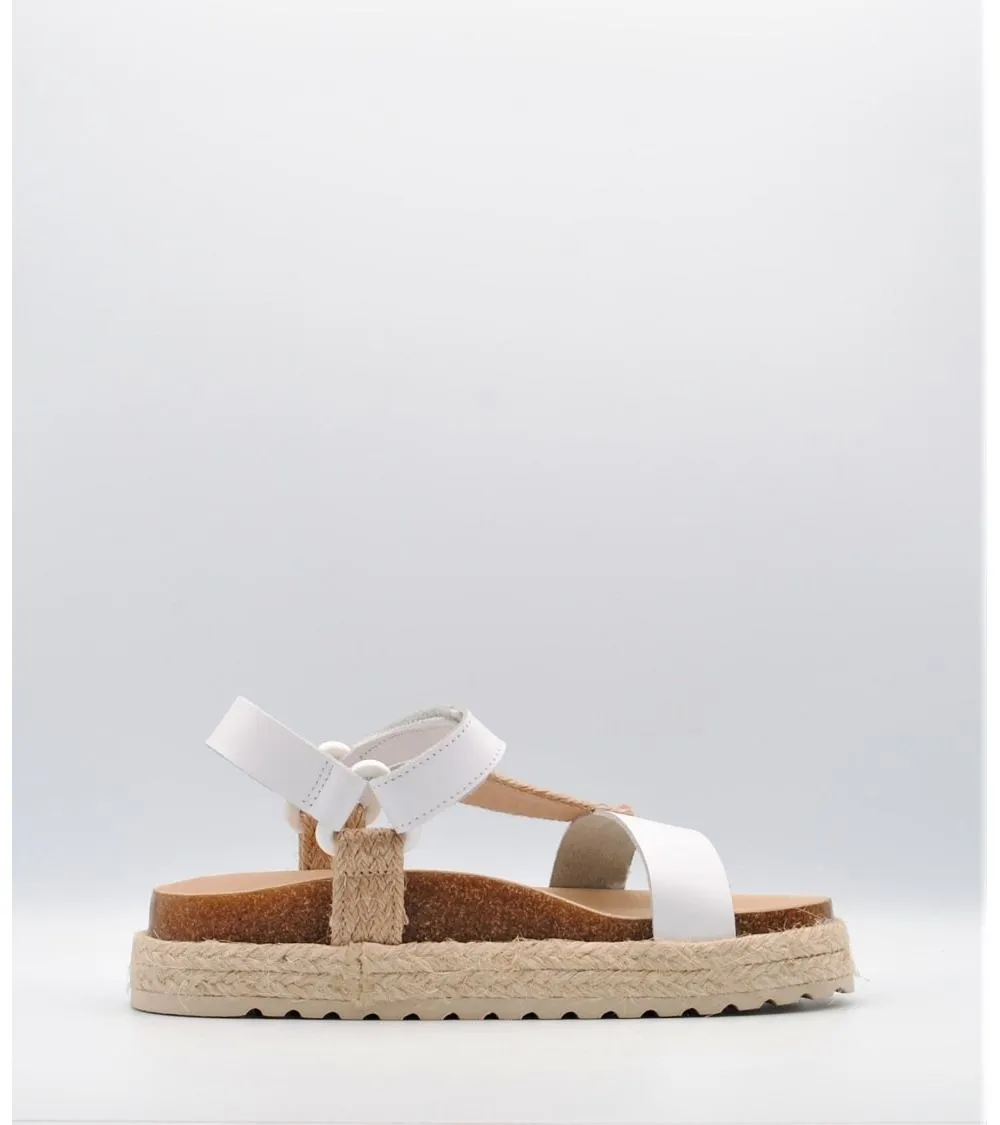 SANDALIA COQUETTE NIÑA BIO BLANCO YUTE