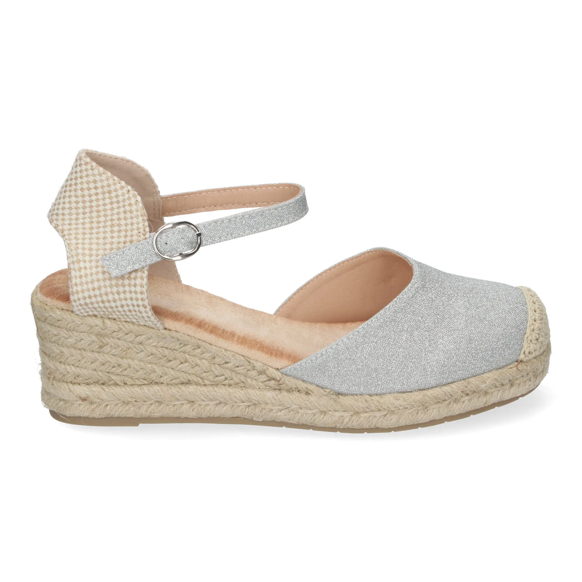 Sandalia Cuña Tenerife Plata