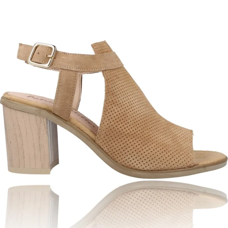 Sandalias con Tacón de Piel para Mujer de Patricia Miller 5525