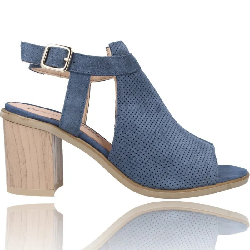Sandalias con Tacón de Piel para Mujer de Patricia Miller 5525