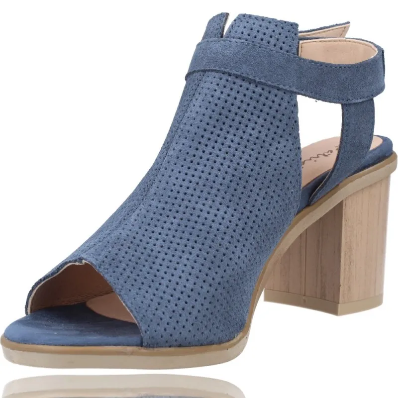 Sandalias con Tacón de Piel para Mujer de Patricia Miller 5525