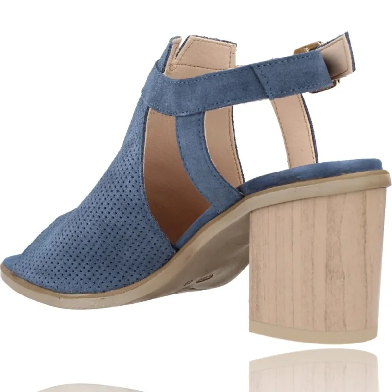 Sandalias con Tacón de Piel para Mujer de Patricia Miller 5525