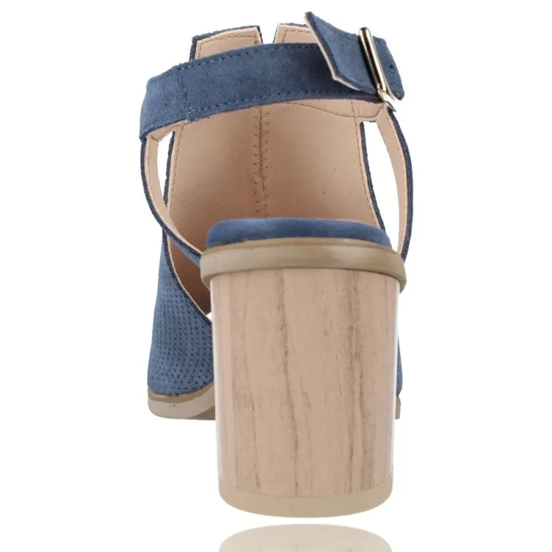 Sandalias con Tacón de Piel para Mujer de Patricia Miller 5525