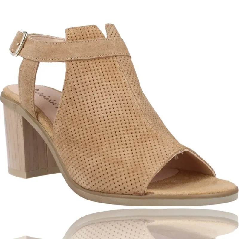 Sandalias con Tacón de Piel para Mujer de Patricia Miller 5525
