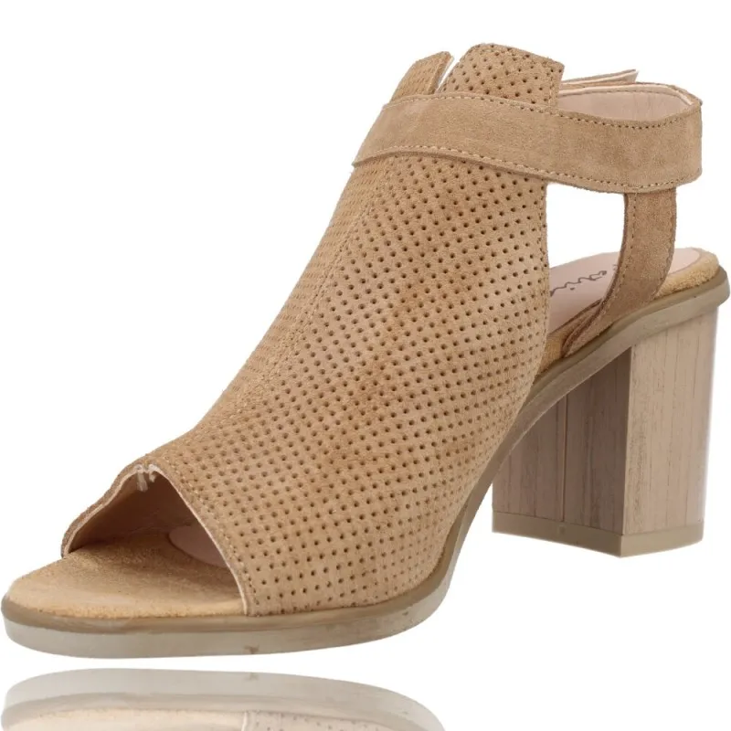 Sandalias con Tacón de Piel para Mujer de Patricia Miller 5525