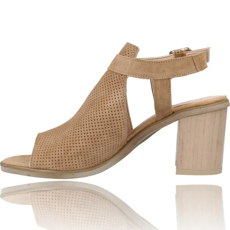 Sandalias con Tacón de Piel para Mujer de Patricia Miller 5525