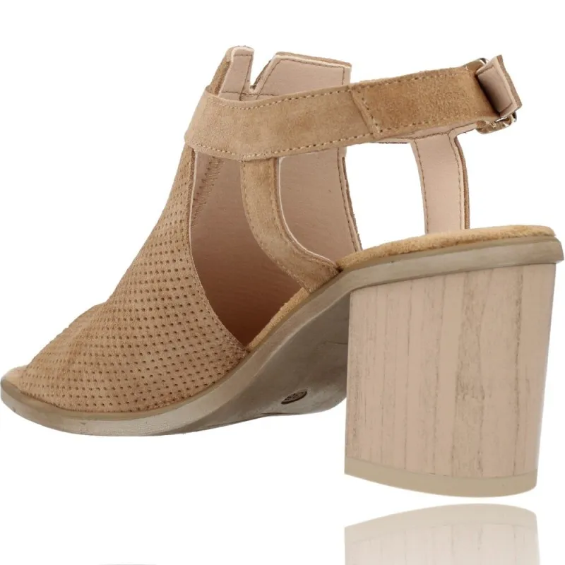 Sandalias con Tacón de Piel para Mujer de Patricia Miller 5525