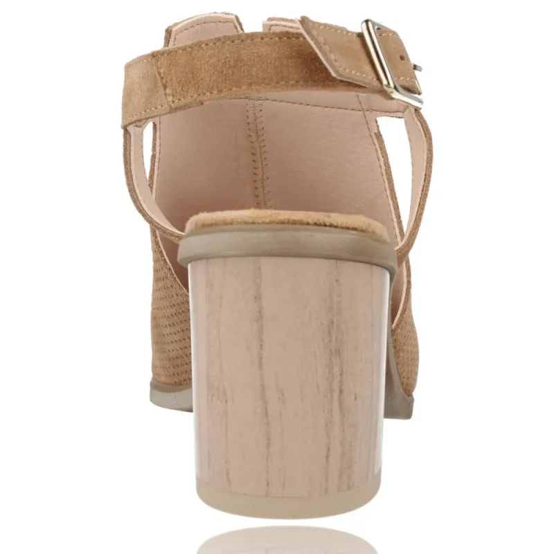 Sandalias con Tacón de Piel para Mujer de Patricia Miller 5525
