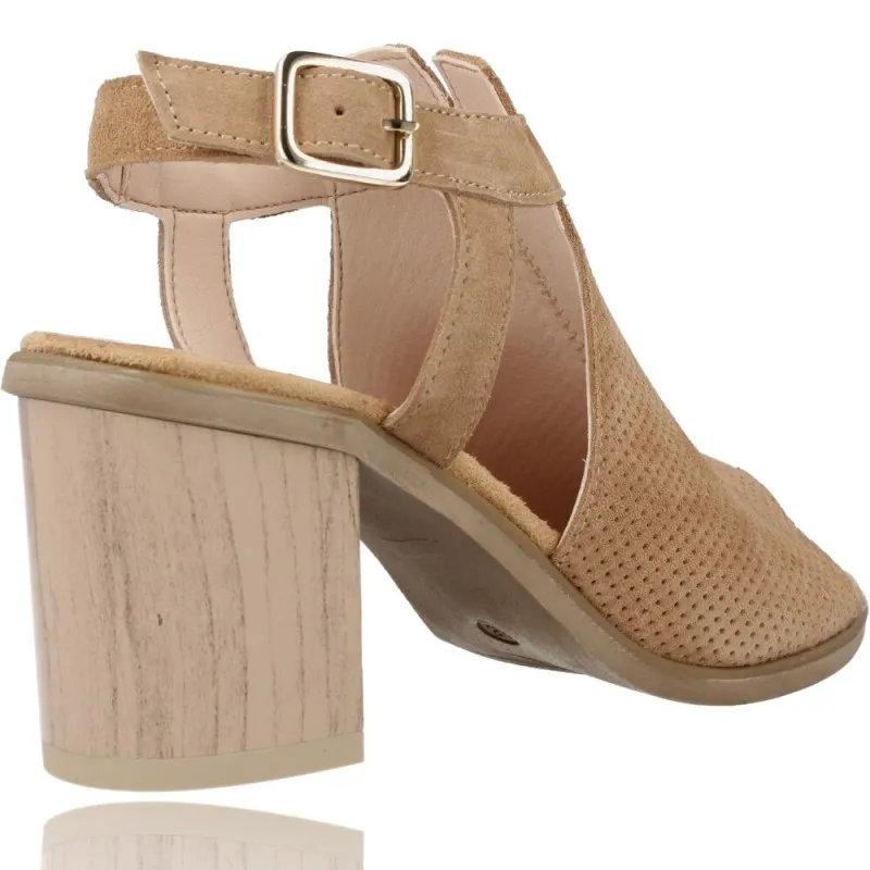 Sandalias con Tacón de Piel para Mujer de Patricia Miller 5525