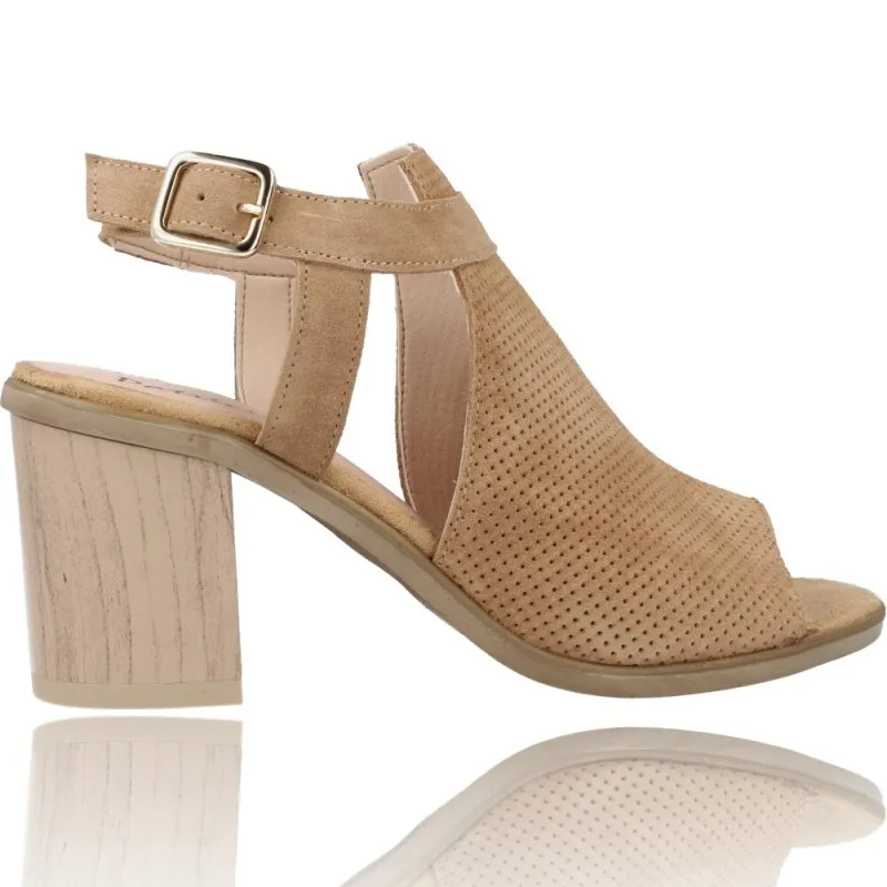 Sandalias con Tacón de Piel para Mujer de Patricia Miller 5525