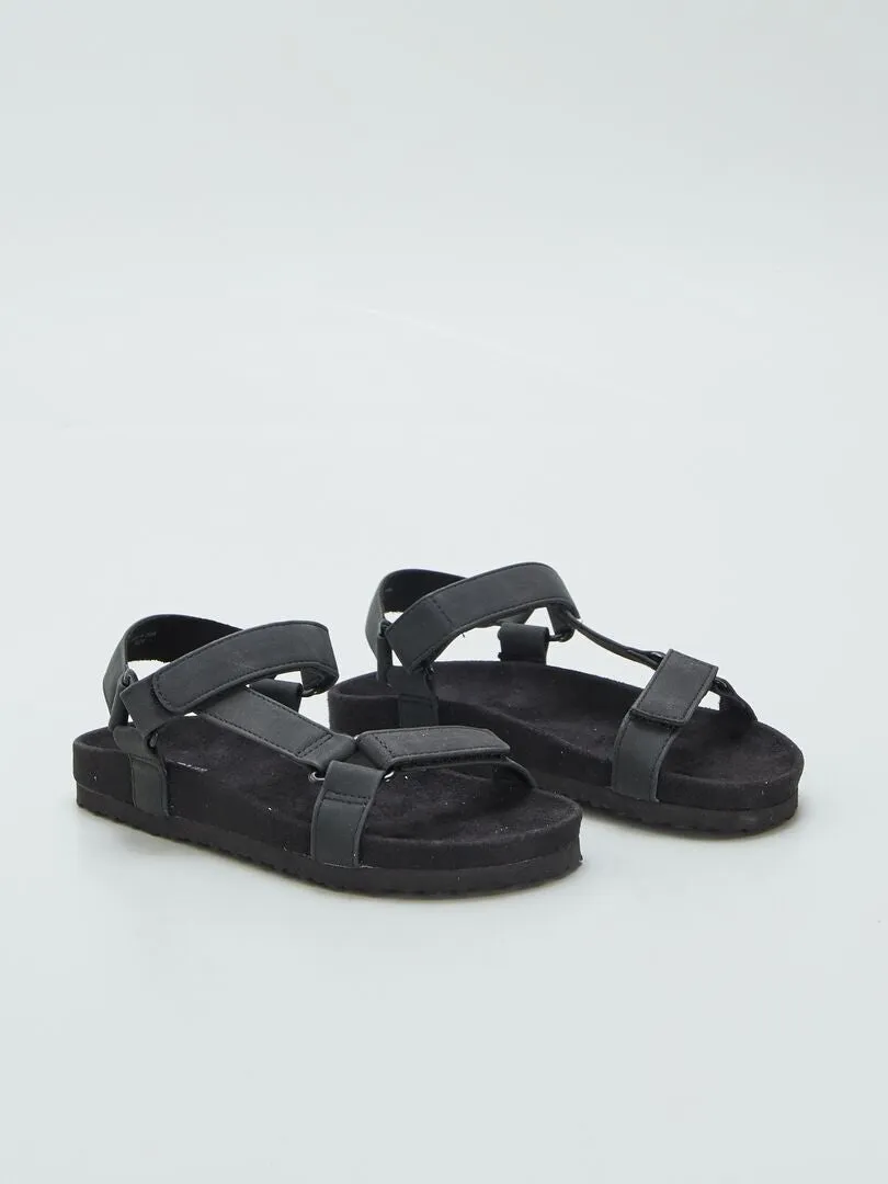 SANDALIAS ESTILO TREKKING  NEGRO