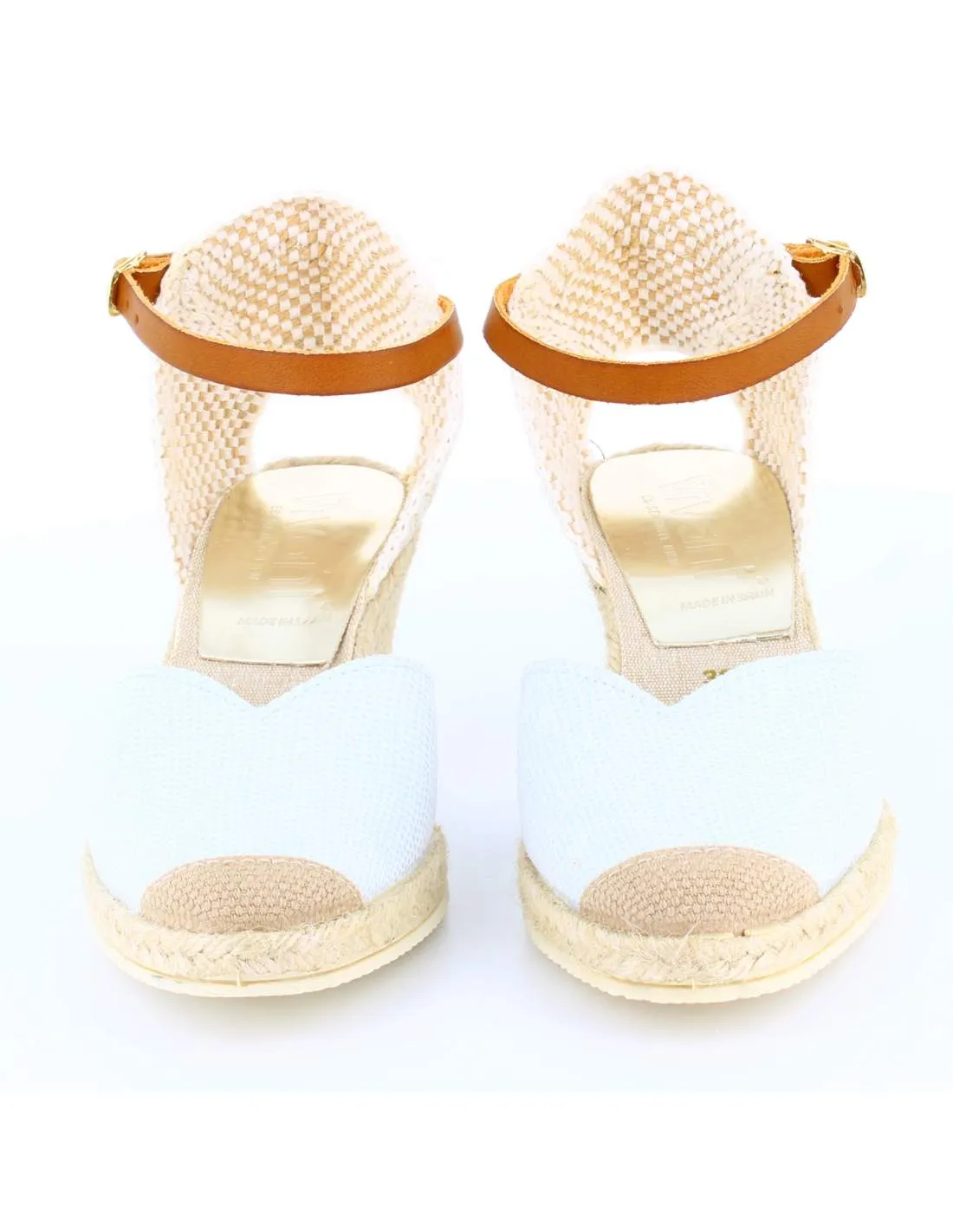 Sandalias Mujer Cuña LIZARD Blanco