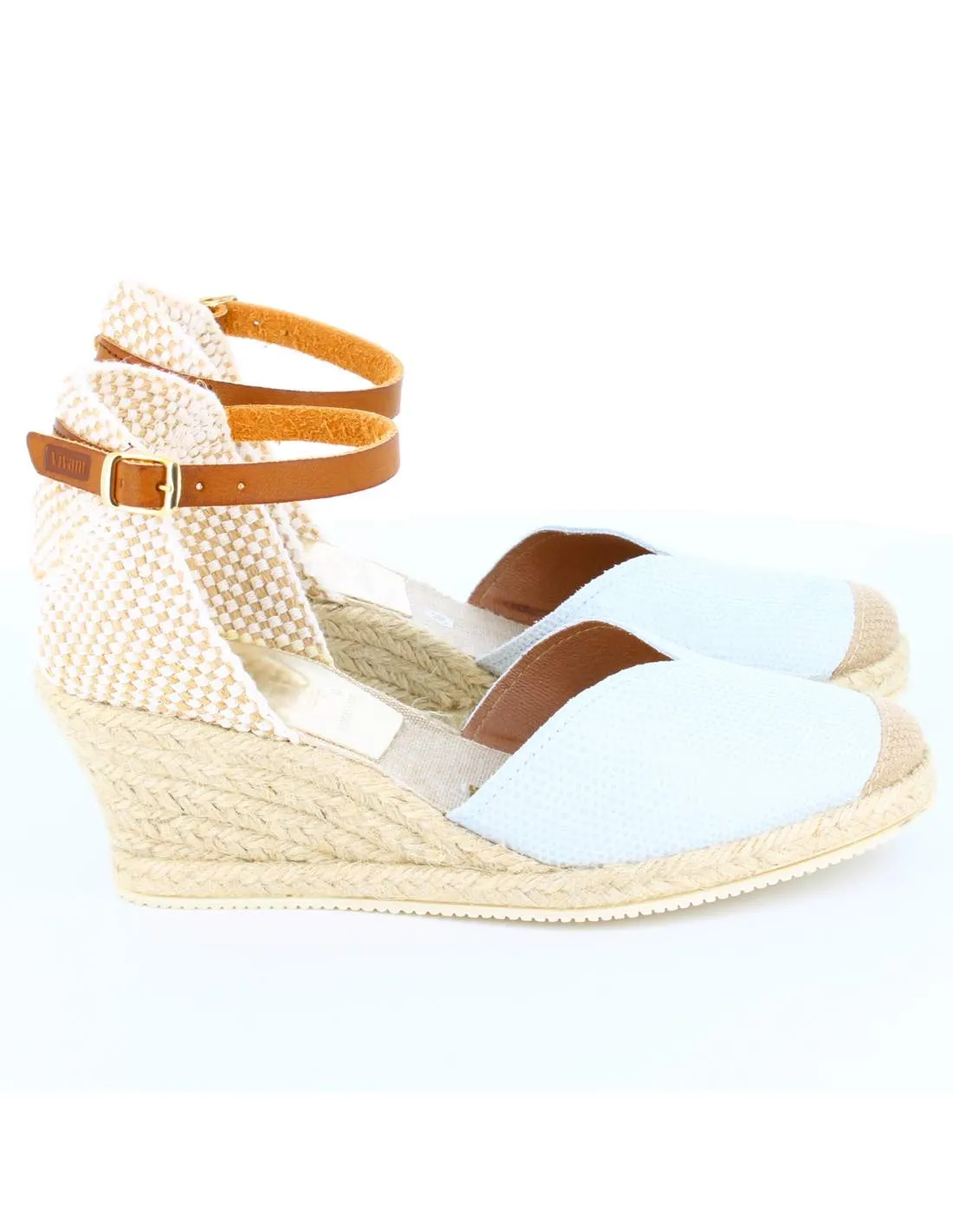 Sandalias Mujer Cuña LIZARD Blanco