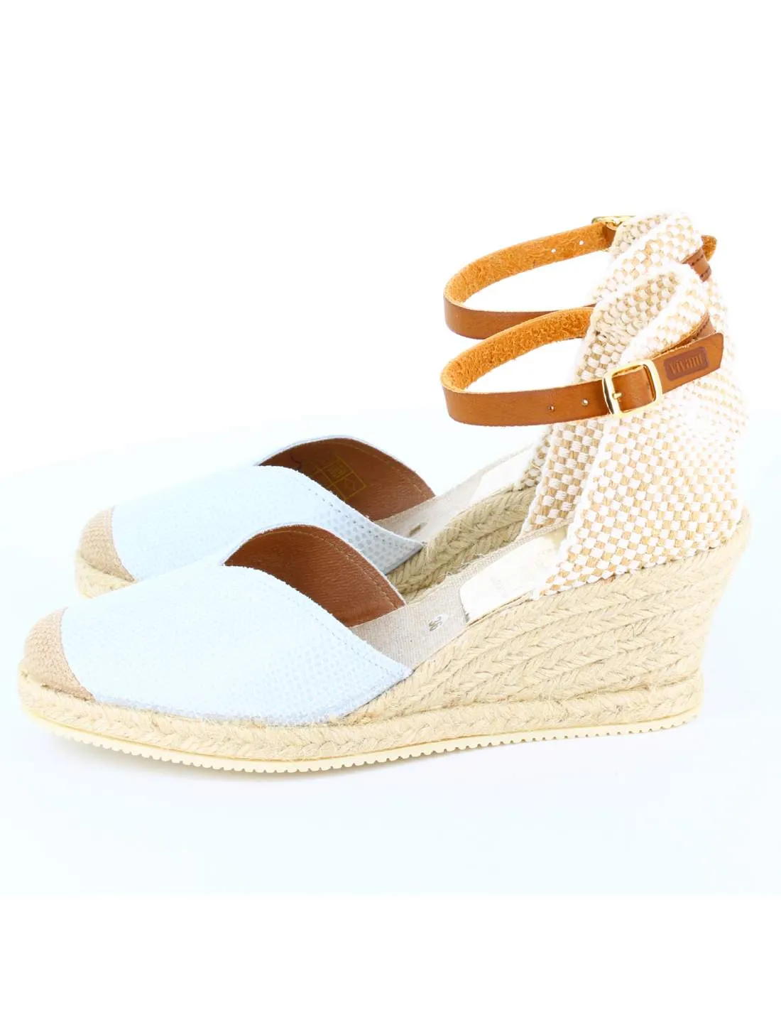 Sandalias Mujer Cuña LIZARD Blanco