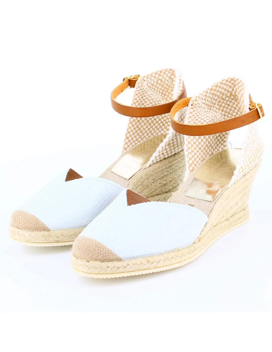 Sandalias Mujer Cuña LIZARD Blanco