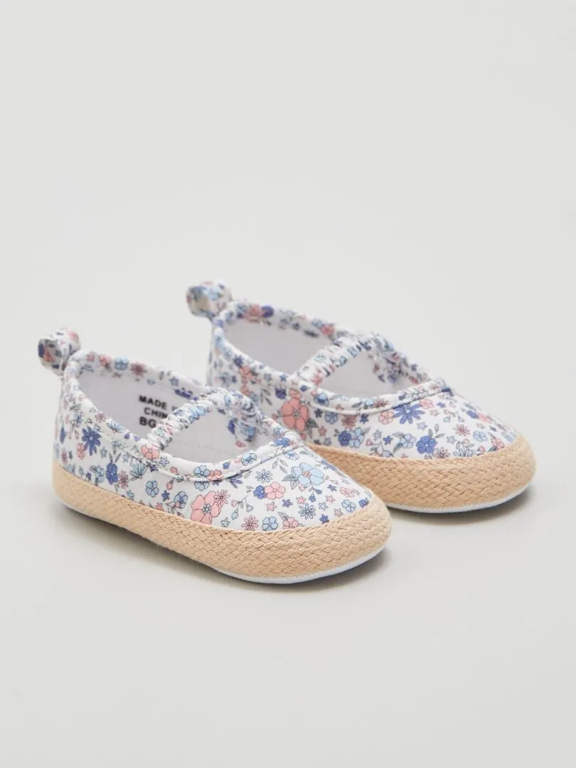 SANDALIAS TIPO ALPARGATAS  BLANCO