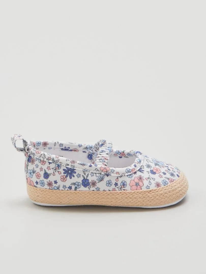 SANDALIAS TIPO ALPARGATAS  BLANCO