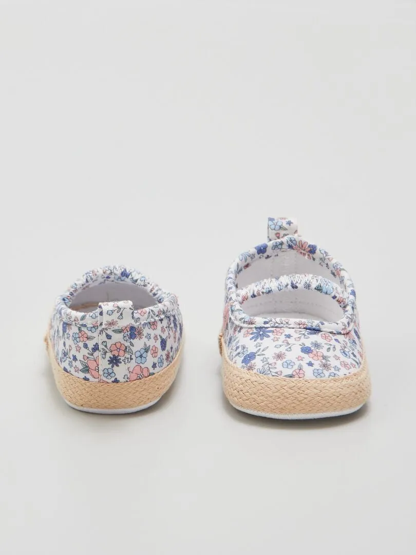 SANDALIAS TIPO ALPARGATAS  BLANCO