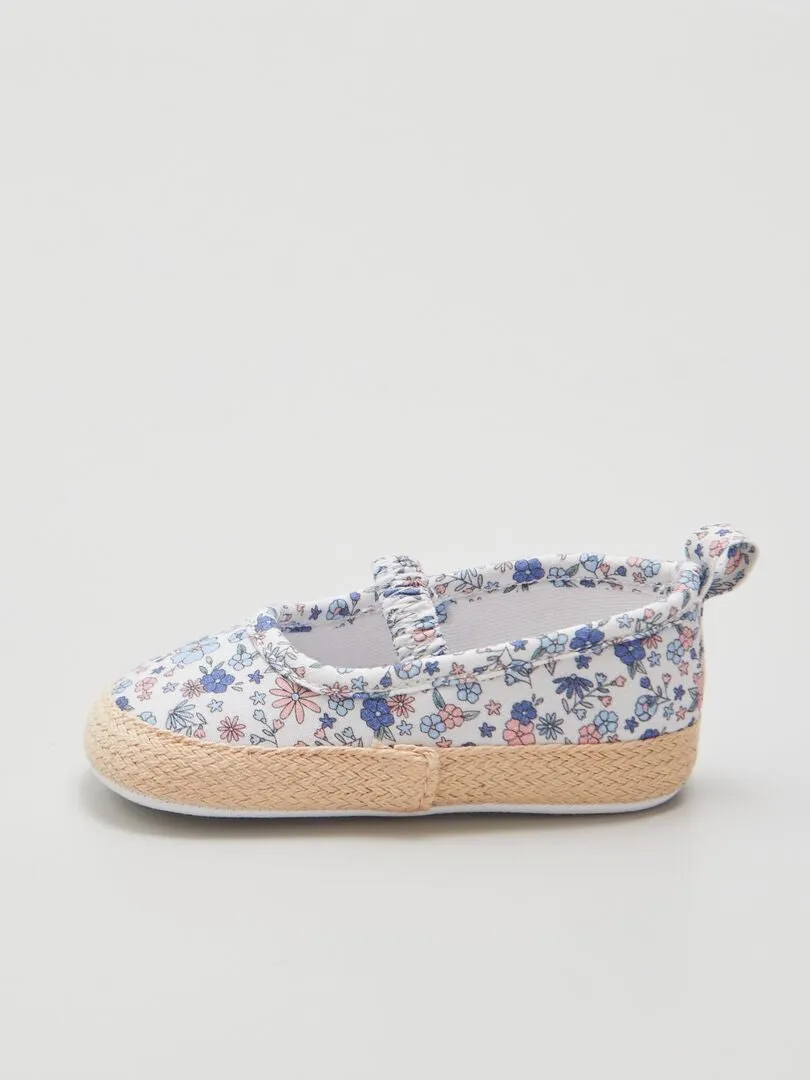 SANDALIAS TIPO ALPARGATAS  BLANCO