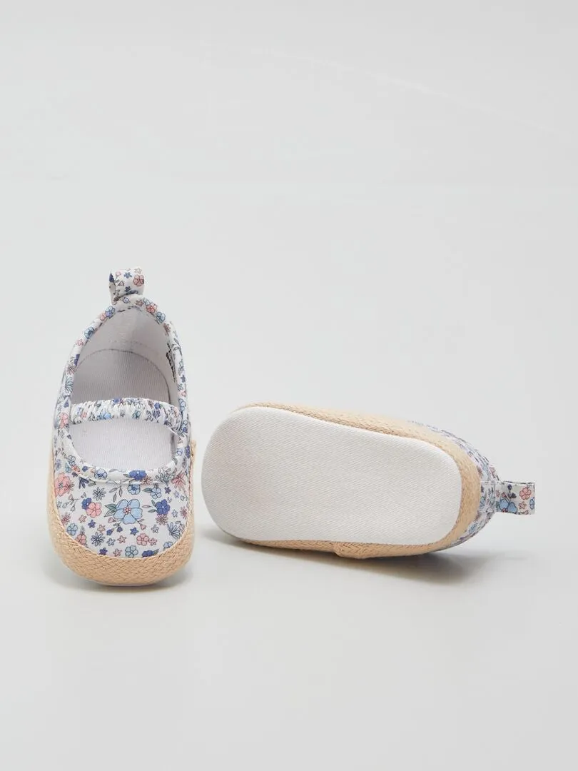 SANDALIAS TIPO ALPARGATAS  BLANCO