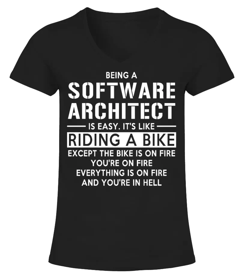 SOFTWARE ARCHITECT  LIMITED EDITION CAMISETA CUELLO PICO MUJER