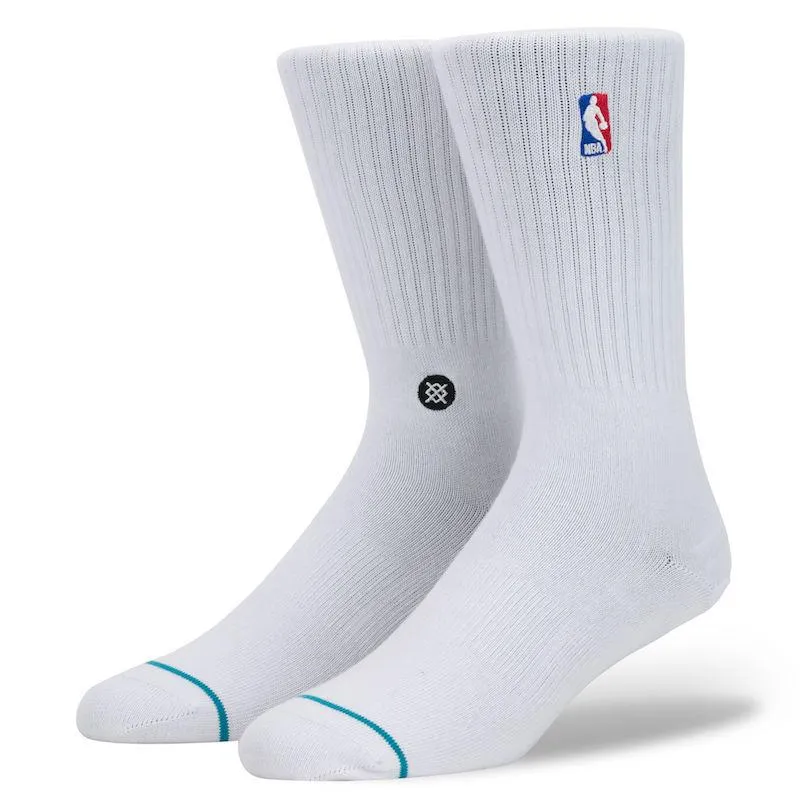 Stance NBA Logoman Crew WHT