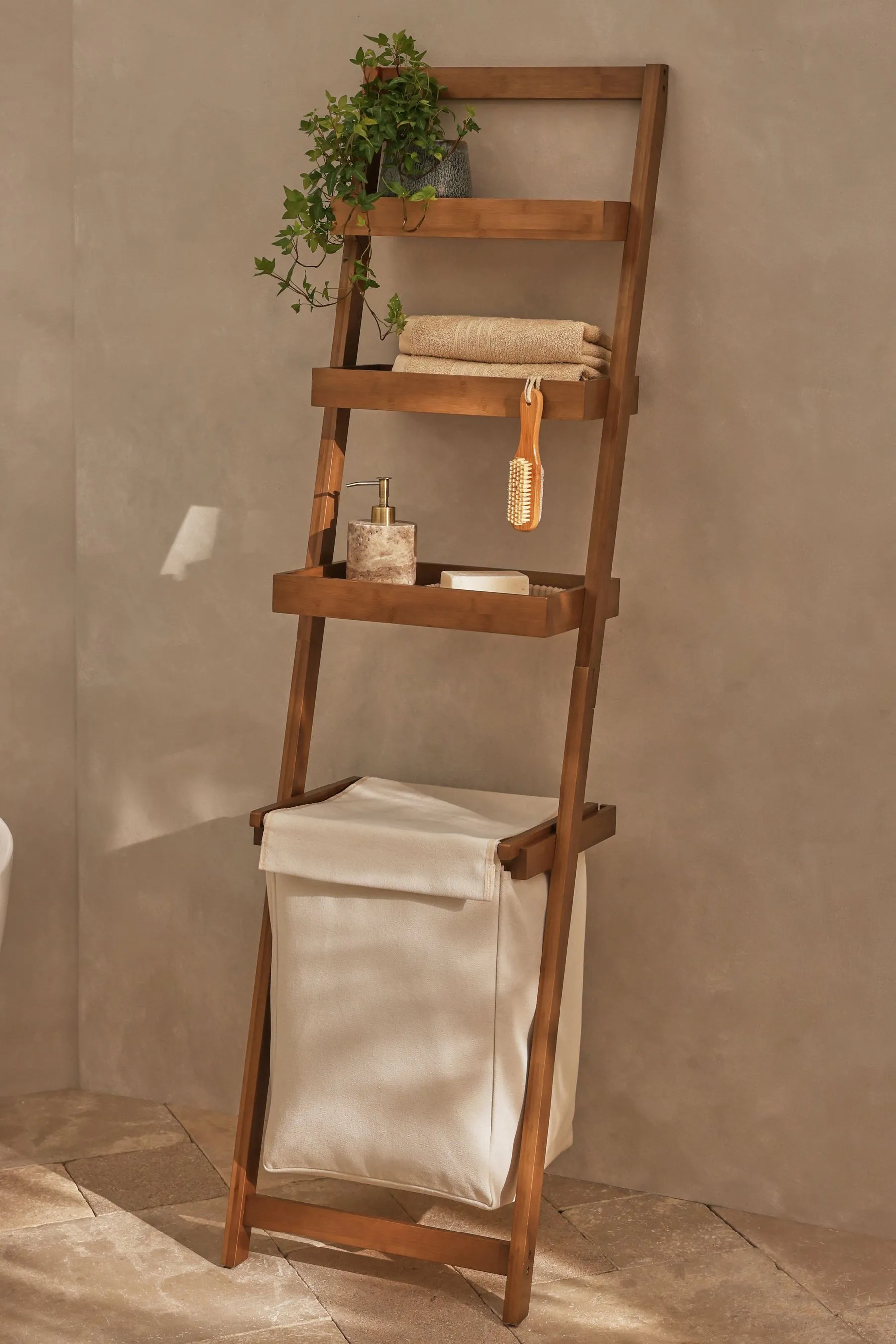 Storage Ladder Laundry Basket