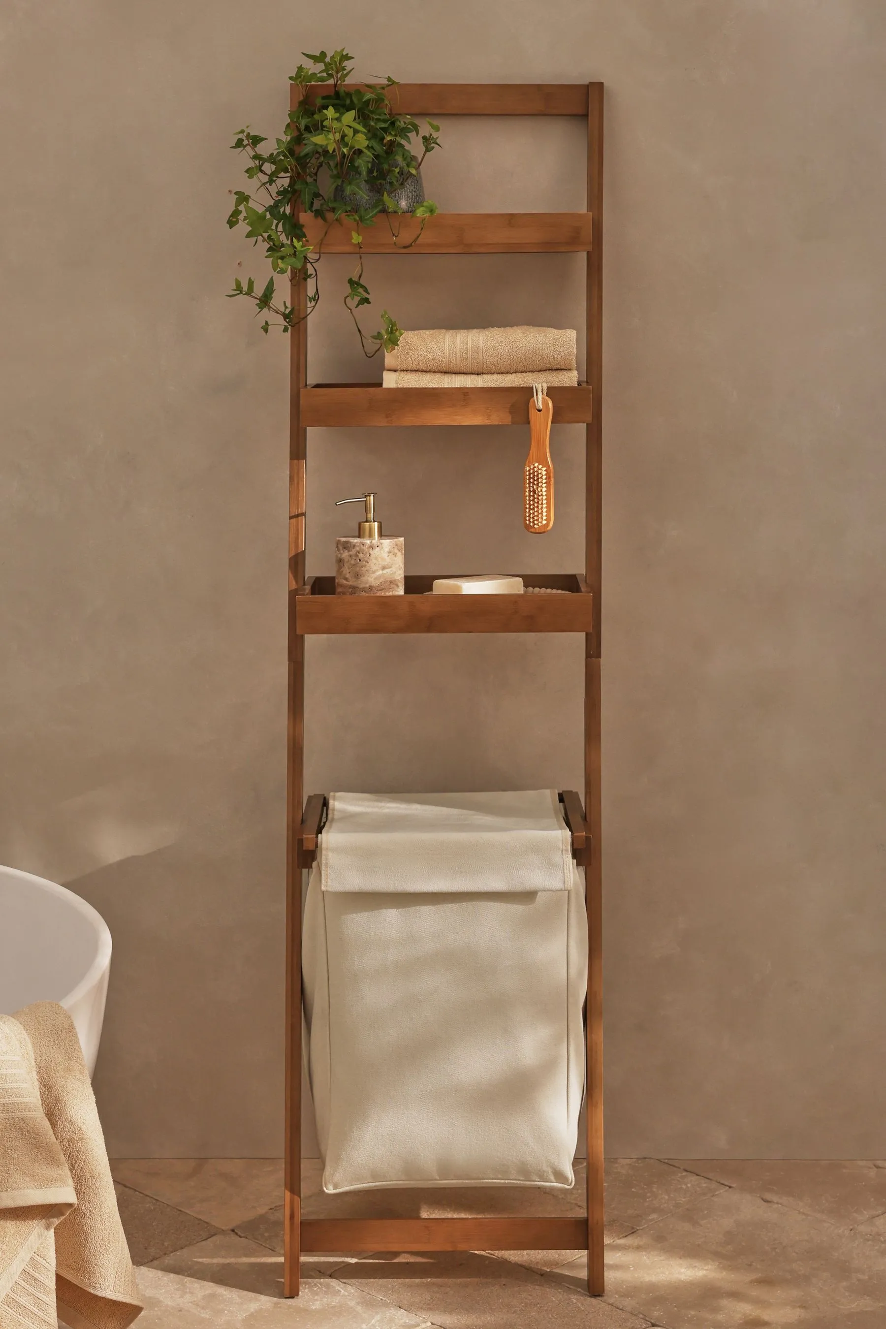 Storage Ladder Laundry Basket