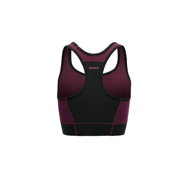 Sujetador de mujer Devold SUjetador BERLE MERINO (BEETROOT)