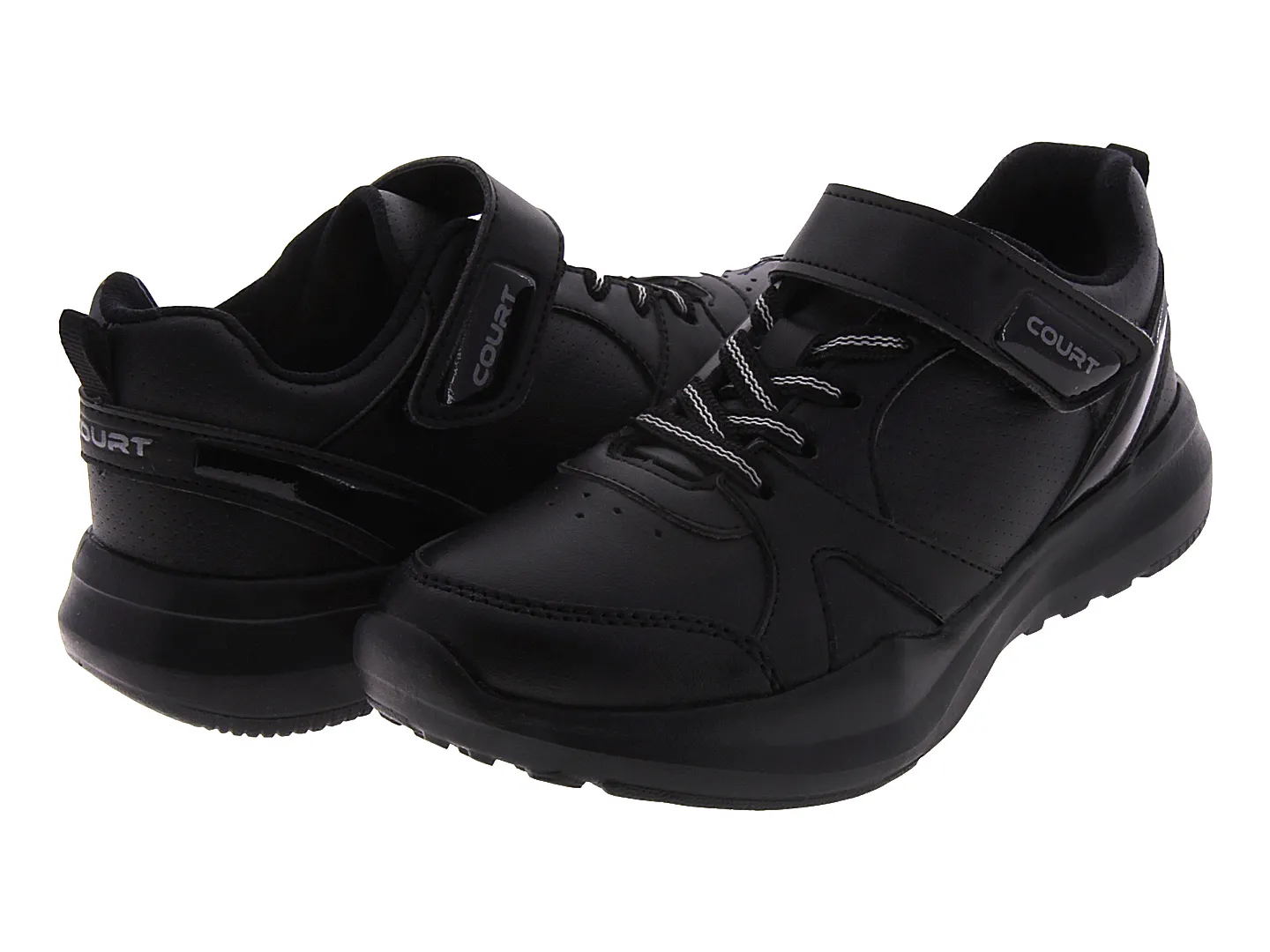 Tenis Court A4173e Negro Para Niño