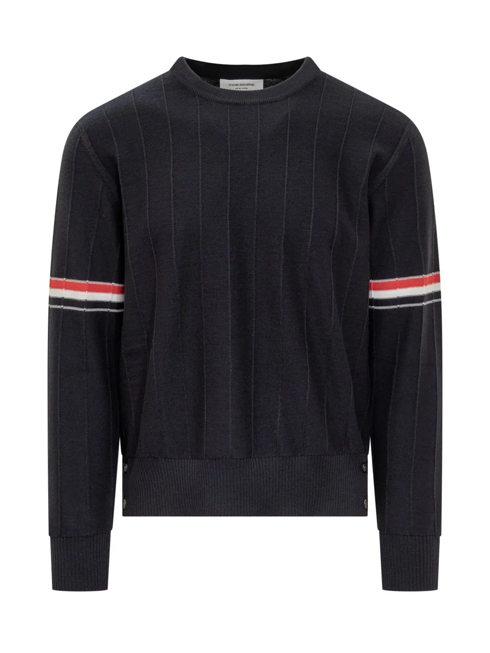 THOM BROWNE 4BAR STRIPED PATTERN SWEATER