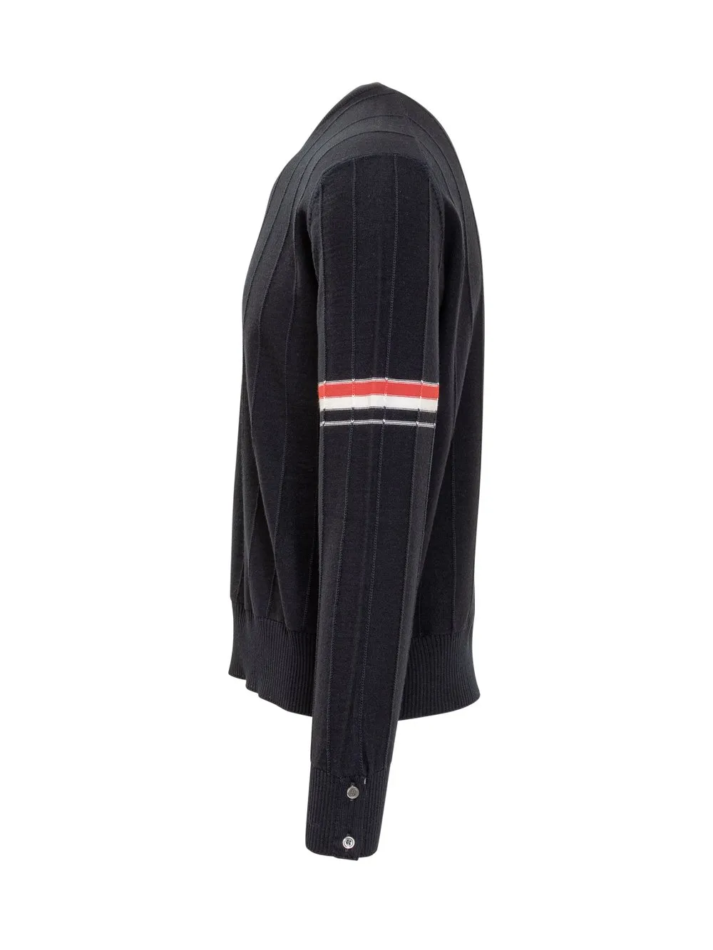 THOM BROWNE 4BAR STRIPED PATTERN SWEATER