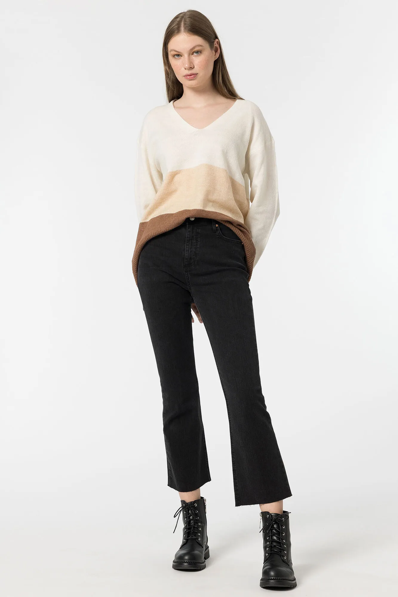 Tiffosi Jeans Kick Flare Tiro Alto