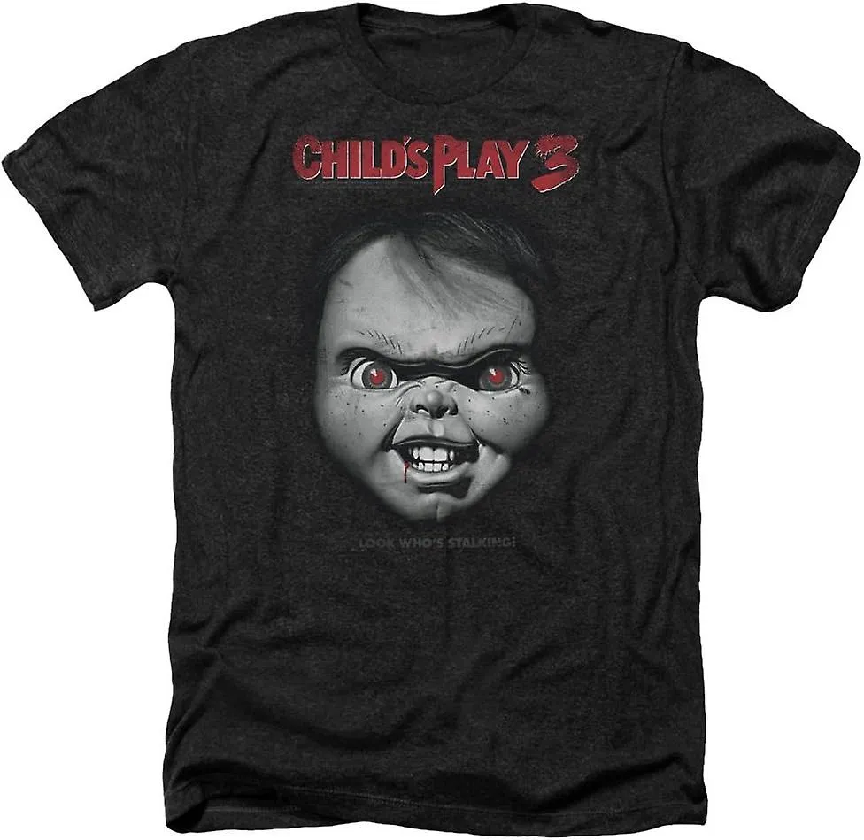 TREVCO MEN'S CHILDS PLAY 3 FACE POSTER ADULT TSHIRTSD'1417DE'1418