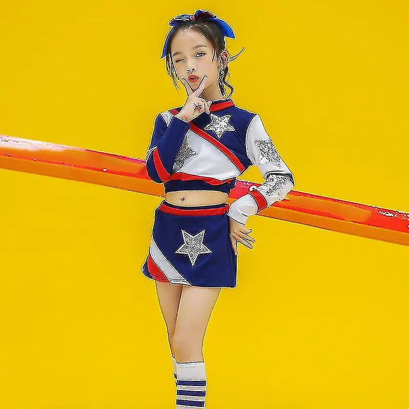 Uniforme De Porrista De Niñas Con Pomeranias Y Calcetines, Uniforme De Porrista De Los Niños Tw