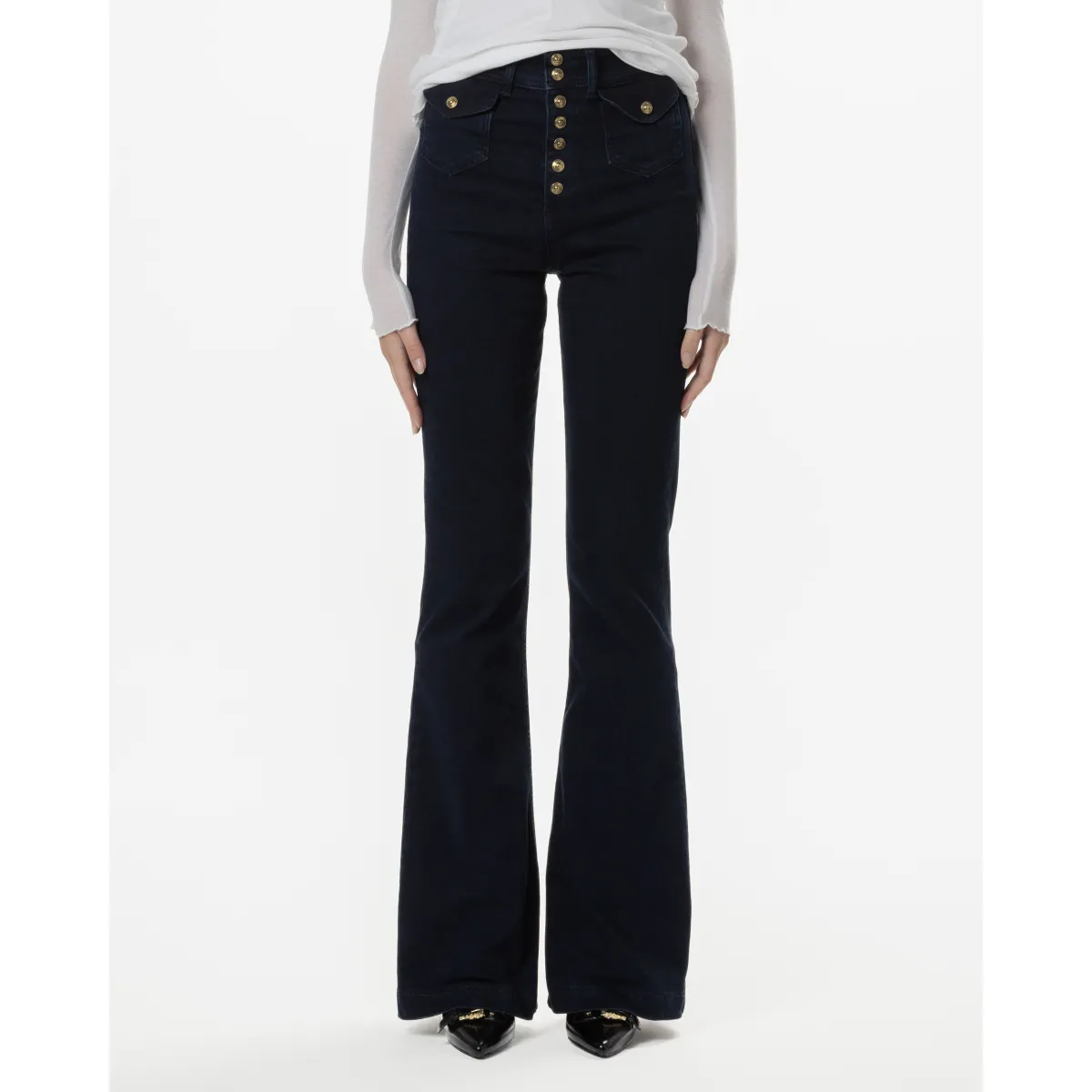 Vaqueros Versace Jeans Couture 77HAB512 Negro