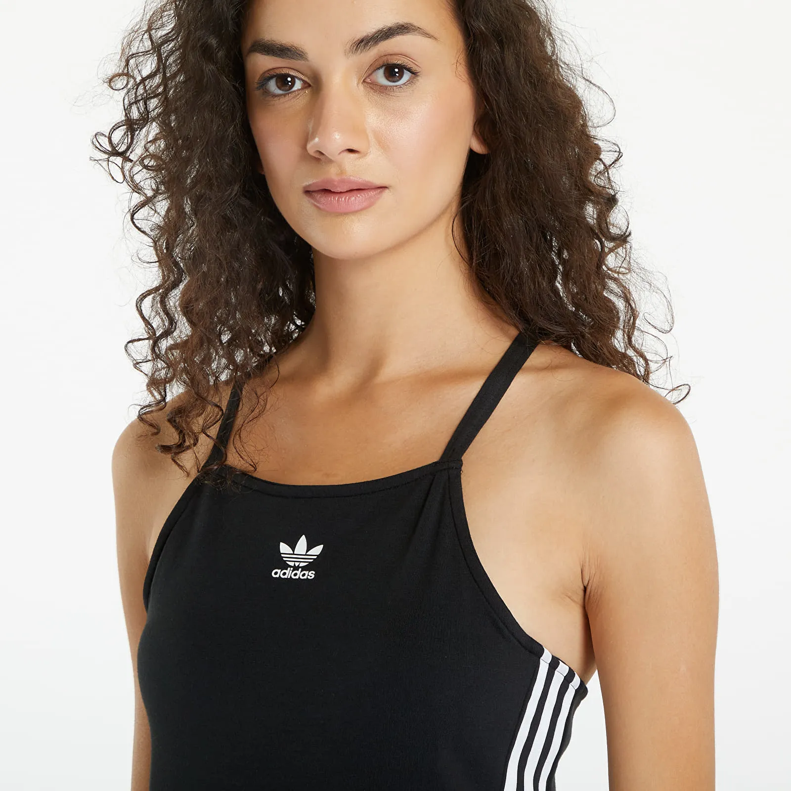 Vestido adidas 3 Stripe Dress Maxi