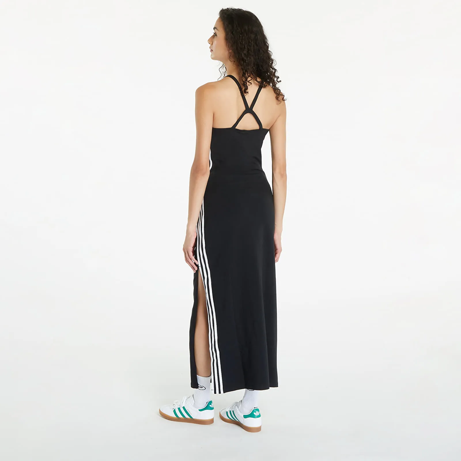 Vestido adidas 3 Stripe Dress Maxi
