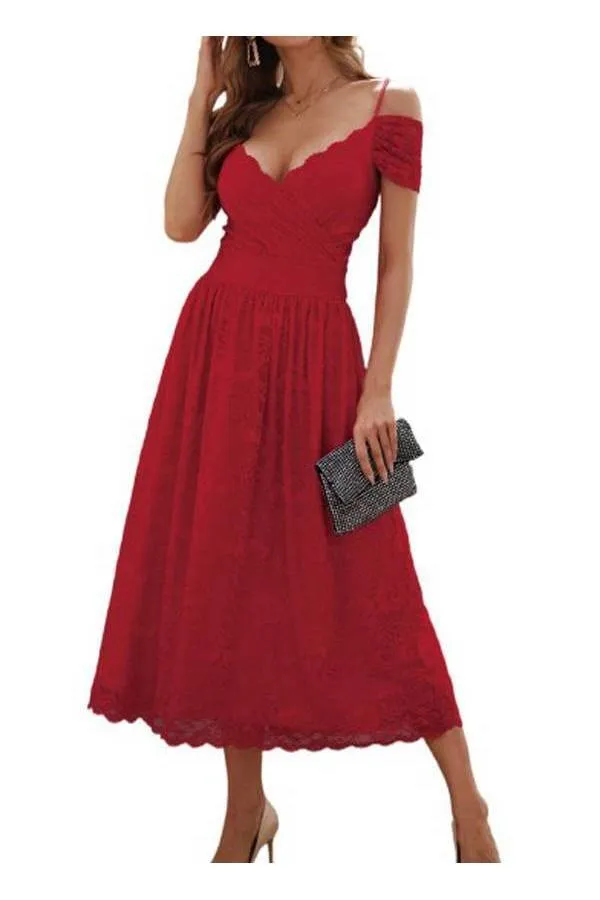Vestido Baby Boom encaje Red de gala