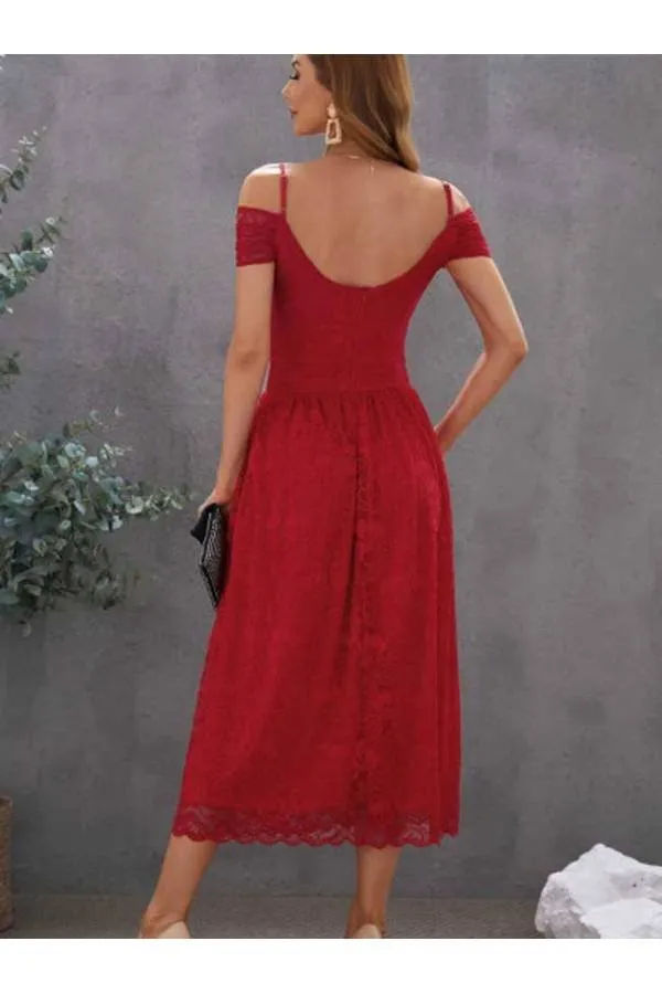 Vestido Baby Boom encaje Red de gala