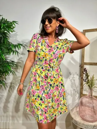 Vestido Camisero Floral HIBISSE