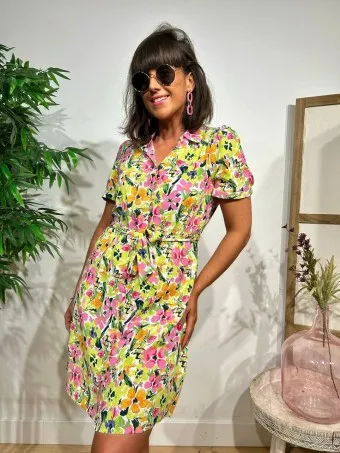 Vestido Camisero Floral HIBISSE