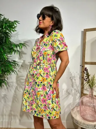 Vestido Camisero Floral HIBISSE