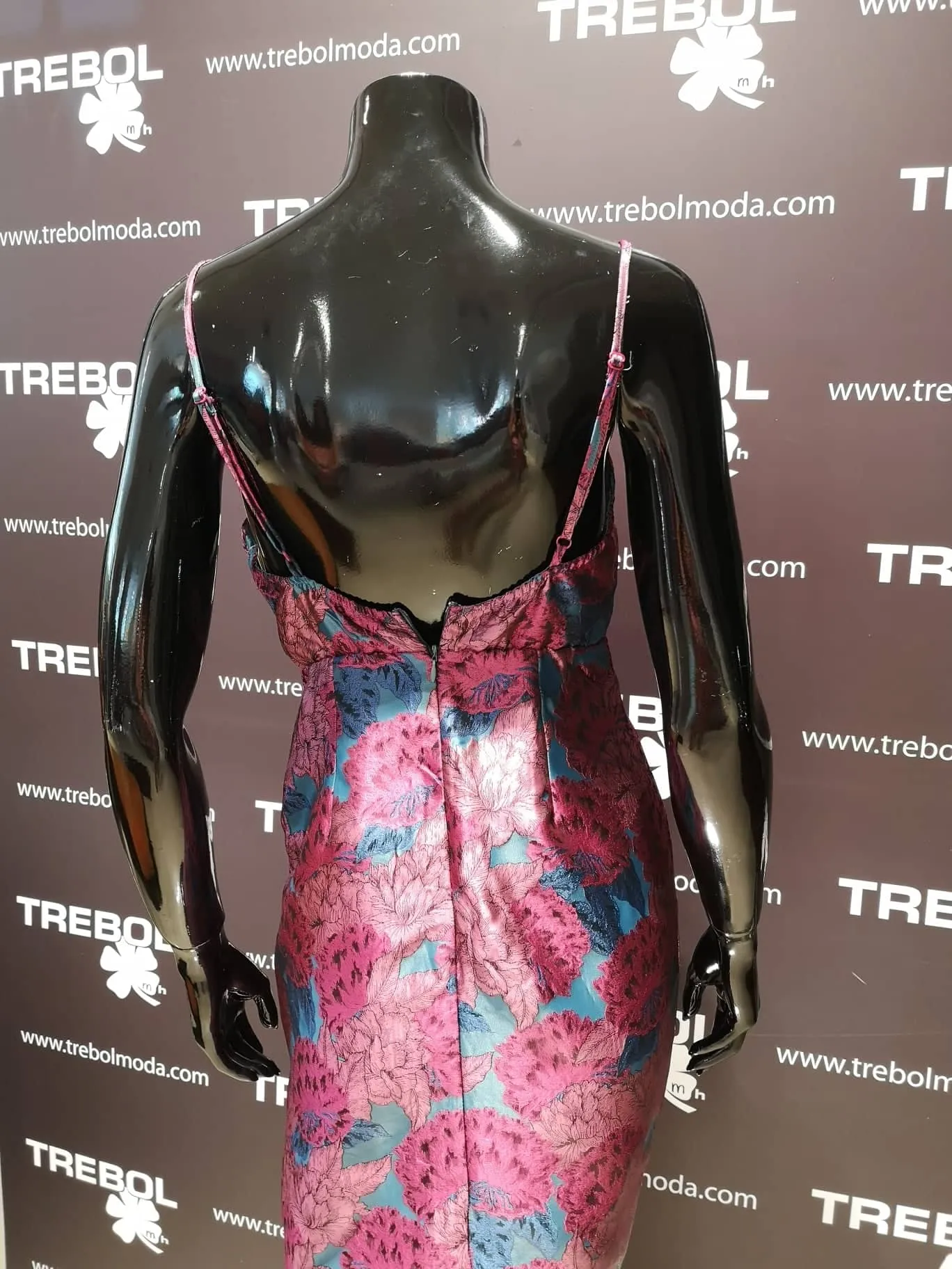 Vestido lencero midi