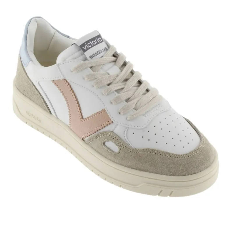 VICTORIA 1257101 Celeste Deportiva cordones V rosa